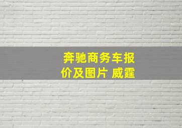 奔驰商务车报价及图片 威霆